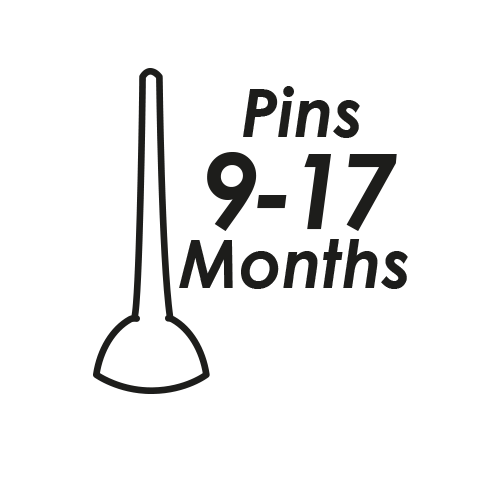 9-17 months pins